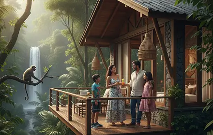 its just a ai genrated image to show our customer that dandeli family package