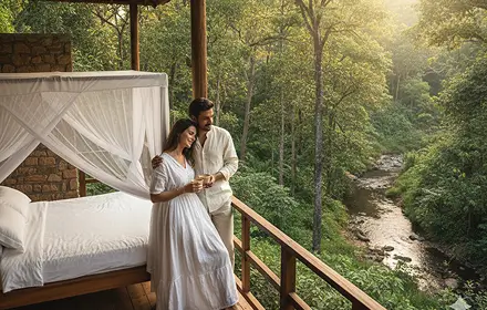 its just a ai genrated image to show our customer that dandeli Couple Package